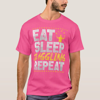 Den upprepade retro cirkusen män jonglerar t shirt
