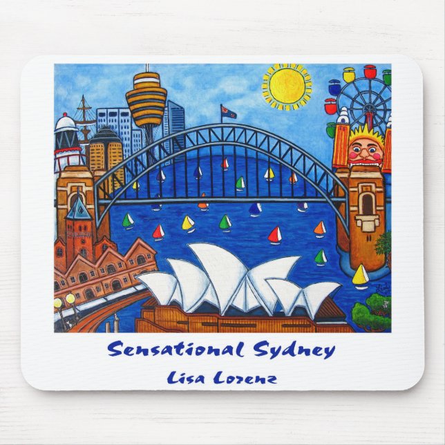 Den uppseendeväckande Sydney musen vadderar Musmatta (Framsidan)