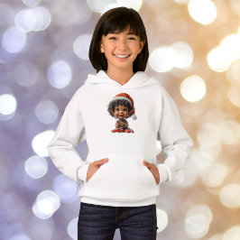 Den uppskattade Baby-julen Elf Girl's Hoodie T Shirt