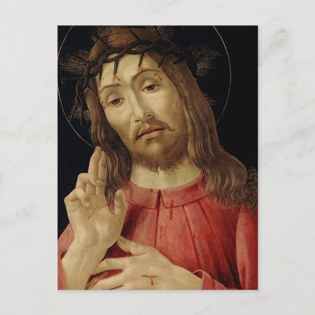 Den uppståndne Kristus av Sandro Botticelli Vykort (Framsida)