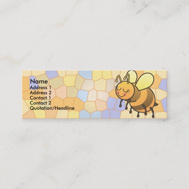 Den upptagna biungesmalan profilerar kort (Framsida)