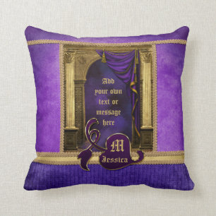 Den ursnygga violeten för klassikerbågekolonner kudde