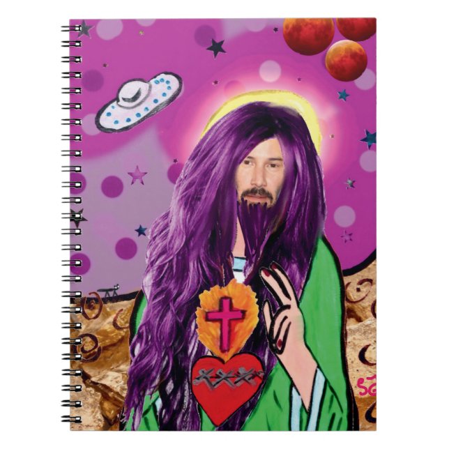 Den ursprungliga Cats-a-Tonic Design Keanu Jesus Anteckningsbok (Framsidan)