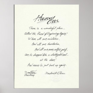 Den ursprungliga Dikt & Art by Faith too Faith Upp Poster