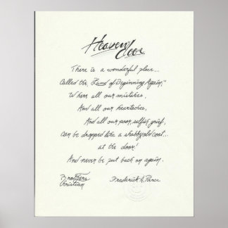 Den ursprungliga Dikt & Art by Faith too Faith Upp Poster