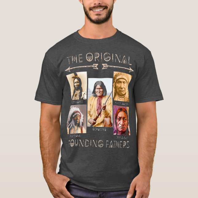 den ursprungliga founding fathers-klassiska t shirt (Framsida)