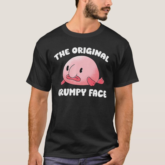 Den ursprungliga grumpy Ansikte T Shirt (Framsida)