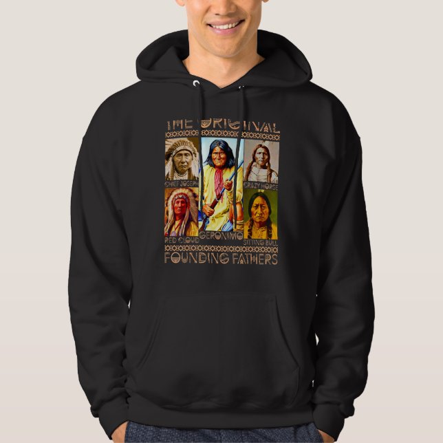 Den ursprungliga indonesiska indigern Founding fat Hoodie (Framsida)