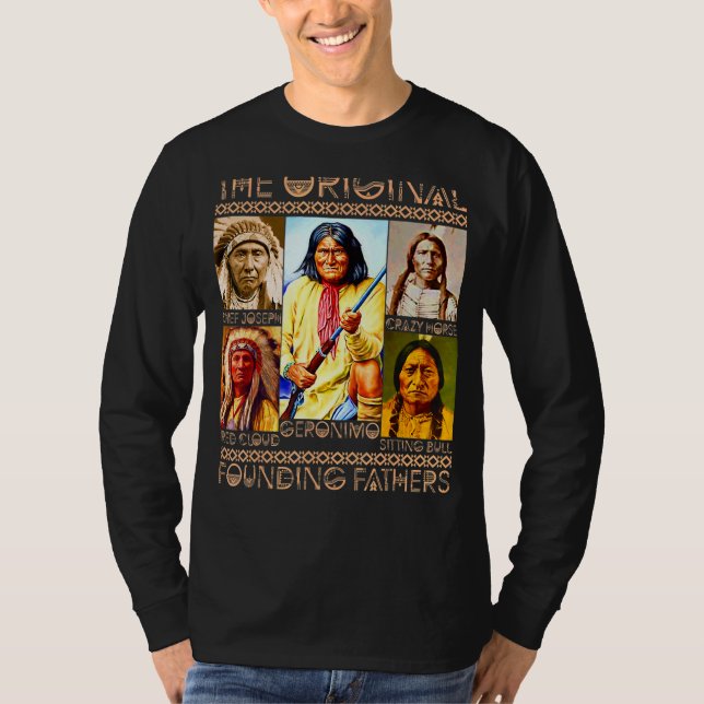 Den ursprungliga indonesiska indigern Founding fat T Shirt (Framsida)
