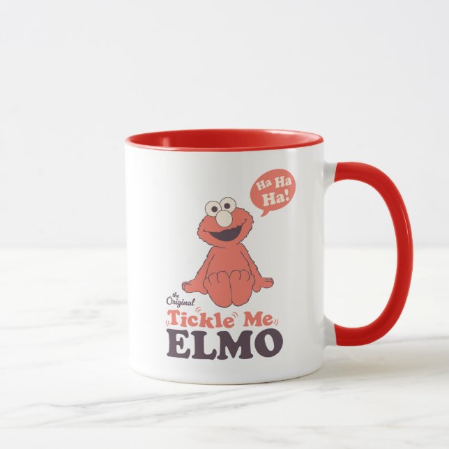 Den Ursprungliga Kittla Mig Elmo Mugg (Höger)