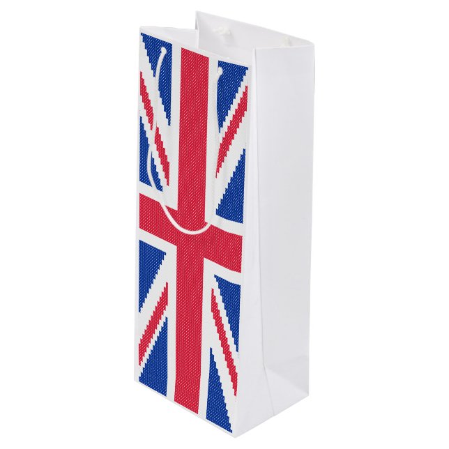 Den ursprungliga kor-stygn designen Union Jack (Framsidan Vinklad)