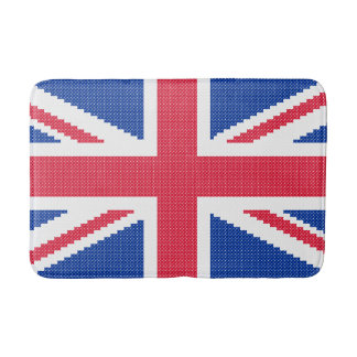 Den ursprungliga kor-stygn designen Union Jack Badrumsmatta