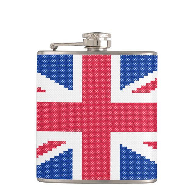 Den ursprungliga kor-stygn designen Union Jack Fickplunta (Framsidan)