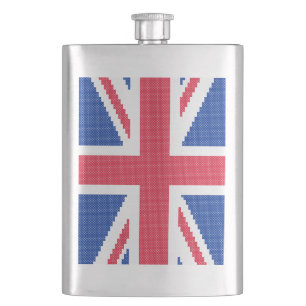 Den ursprungliga kor-stygn designen Union Jack Fickplunta