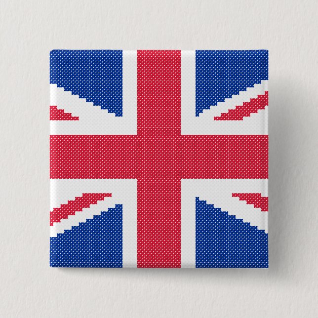 Den ursprungliga kor-stygn designen Union Jack Knapp (Framsida)