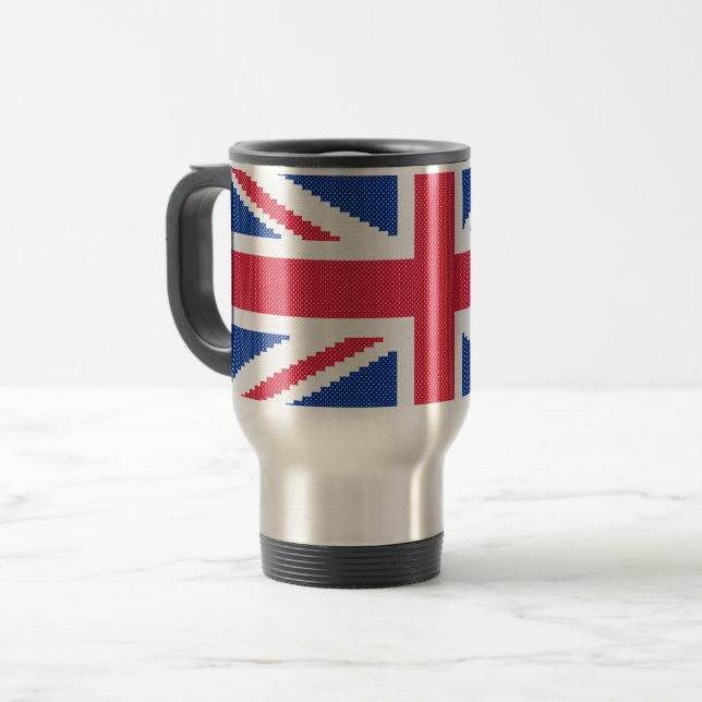 Den ursprungliga kor-stygn designen Union Jack Resemugg (Framsida vänster)