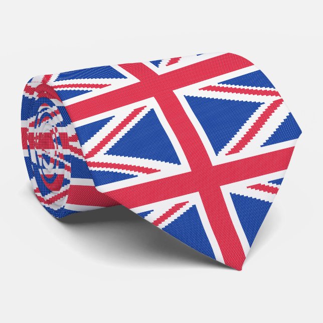 Den ursprungliga kor-stygn designen Union Jack Slips (Rullad)