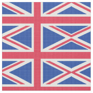 Den ursprungliga kor-stygn designen Union Jack Tyg