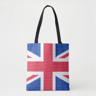 Den ursprungliga kor-stygn designen Union Jack Tygkasse