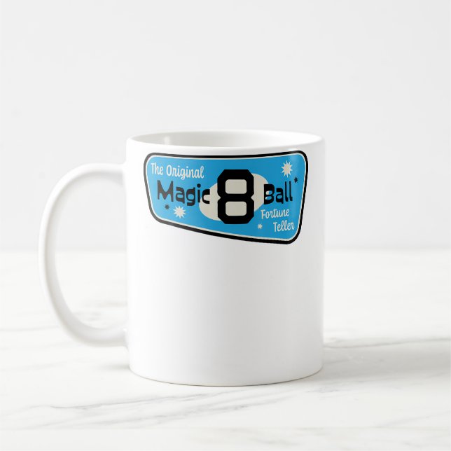 Den Ursprungliga Magic 8 Ball Spådomskula Kaffemugg (Vänster)