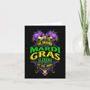 Den ursprungliga mobilen Alabyma Mardi Gras Kort