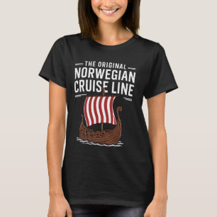 Den ursprungliga norska kryssningsrutans Frakt T Shirt