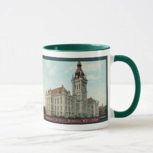 Den ursprungliga stadshallen i Buffalo kaffemugg