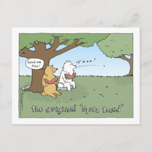 Den ursprungliga Tecknaden "Spitz-ras" Vykort