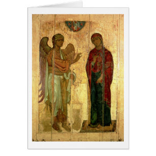 Den Ustiug annunciationen, c.1130-40 (tempera Hälsningskort