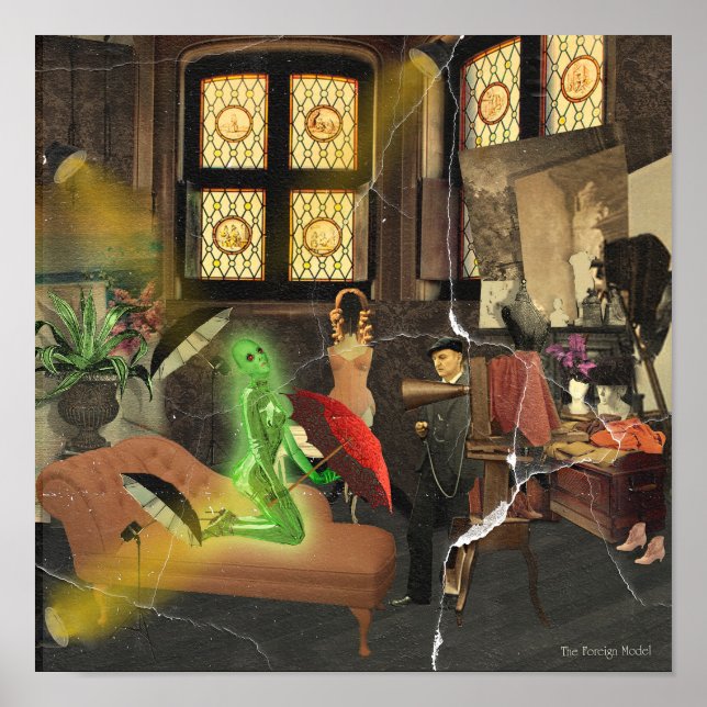 Den utländska modellen poster (Framsidan)