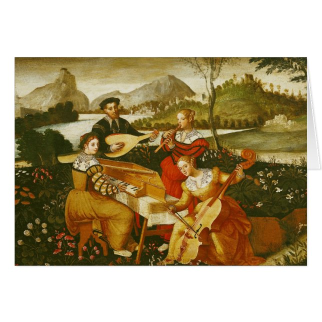 Den utomhus- konserten hälsningskort (Framsidan Horizontal)