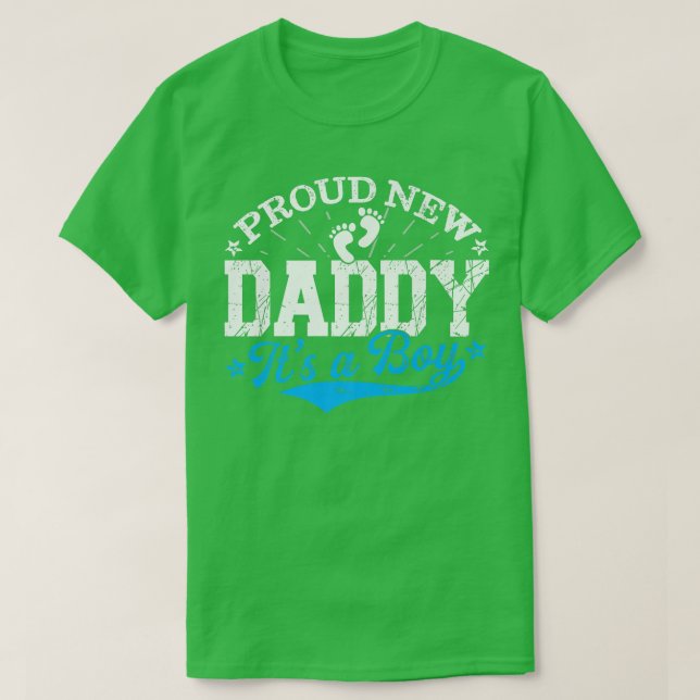 Den utpressade Genderna Reveal stolt New pappa... T Shirt (Design framsida)