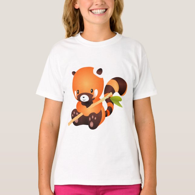 Den utrotningshotade röda pandan t shirt (Framsida)
