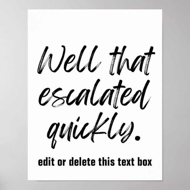 Den utskalade utskriften med snabb anpassningsbar poster (Framsidan)