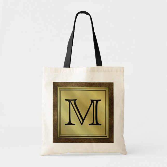 Den utskrivavna beställnings- monogramen avbildar. tygkasse (Framsidan)