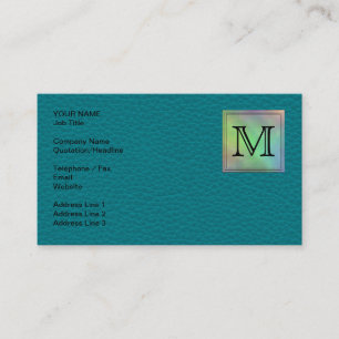 Den utskrivavna beställnings- monogramen avbildar visitkort