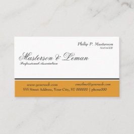 Den utsmyckade konservativa rena klassikern visitkort