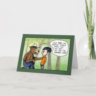 Den utvalda skogen humor fadersdag kort