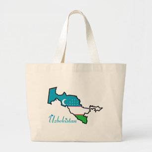 Den Uzbekistan totot hänger lös Jumbo Tygkasse