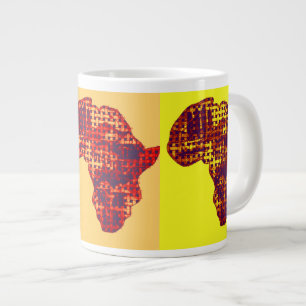 Den vackra Afrikan Karta Home Drink Large Coffee M Jumbo Mugg