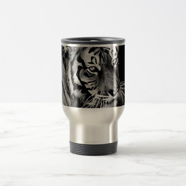 Den vackra Afrikan Tiger Black White Resemugg (Center)
