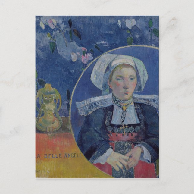 Den vackra ängeln, 1889 vykort (Framsida)