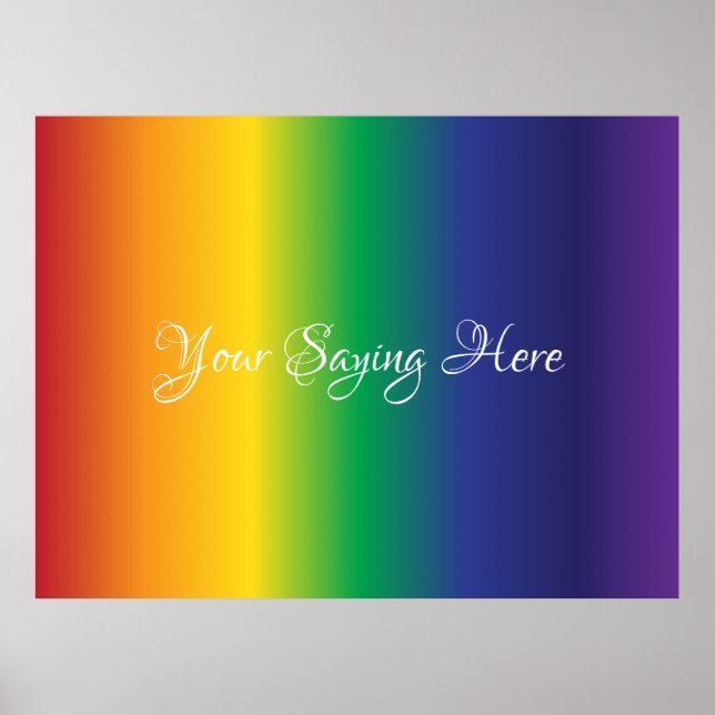 Den vackra Anpassningsbarna Rainbow Rand Poster (Framsidan)
