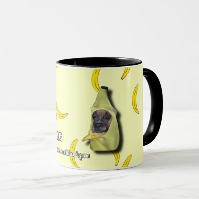 Den vackra Bean Hund Sticker Mugg (Framsida höger)