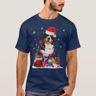 Den vackra bergsbergen Träd jul, Ljus Julafton Paj T Shirt