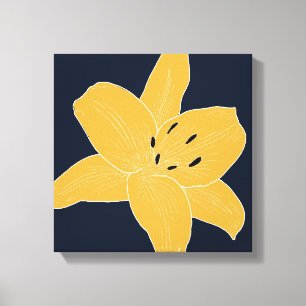 Den vackra blommans design Lily No. 1 Canvastryck