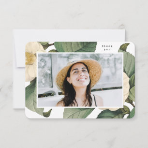 Den vackra Blommigten Elegant Universiteten Studen Tack Kort