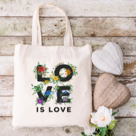 Den vackra Blommigten Kärlek är Pridet Kärlek Tygkasse