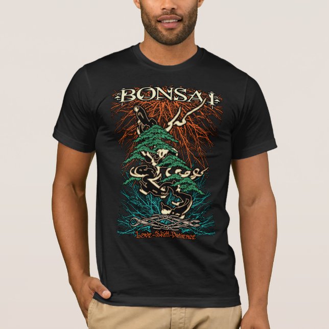 Den vackra Bonsai-Träden av Tedy Boy Bonsai T Shirt (Framsida)