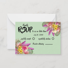 Den vackra botaniska Blommigten Garden Mint OSA ko Anteckningskort